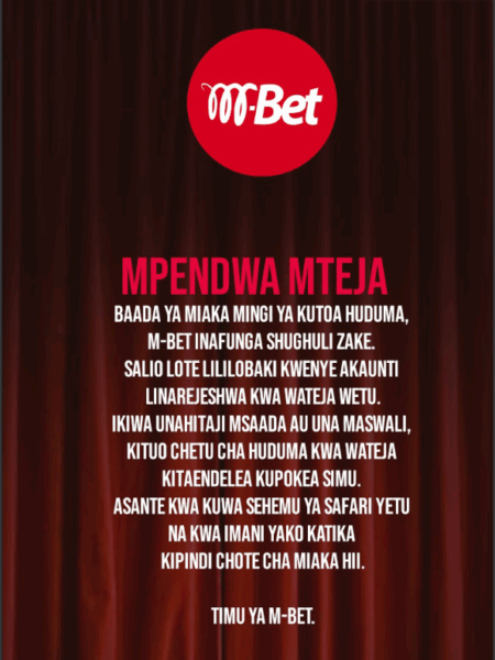 M-Bet Shuts Down Operations in Tanzania After Years of Success