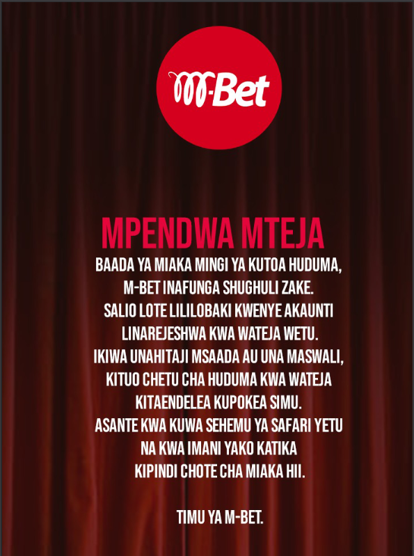 M-Bet Shuts Down Operations in Tanzania After Years of Success